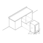 Newair 15 in. Built-in 96 Can Beverage Fridge in Stainless Steel with Temperature Controls and Adjustable Shelves