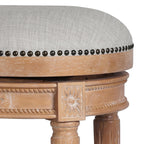 New Ridge Home Goods Chapman Backless Swivel 26 Counter-Height Bar Stool - Counter Height