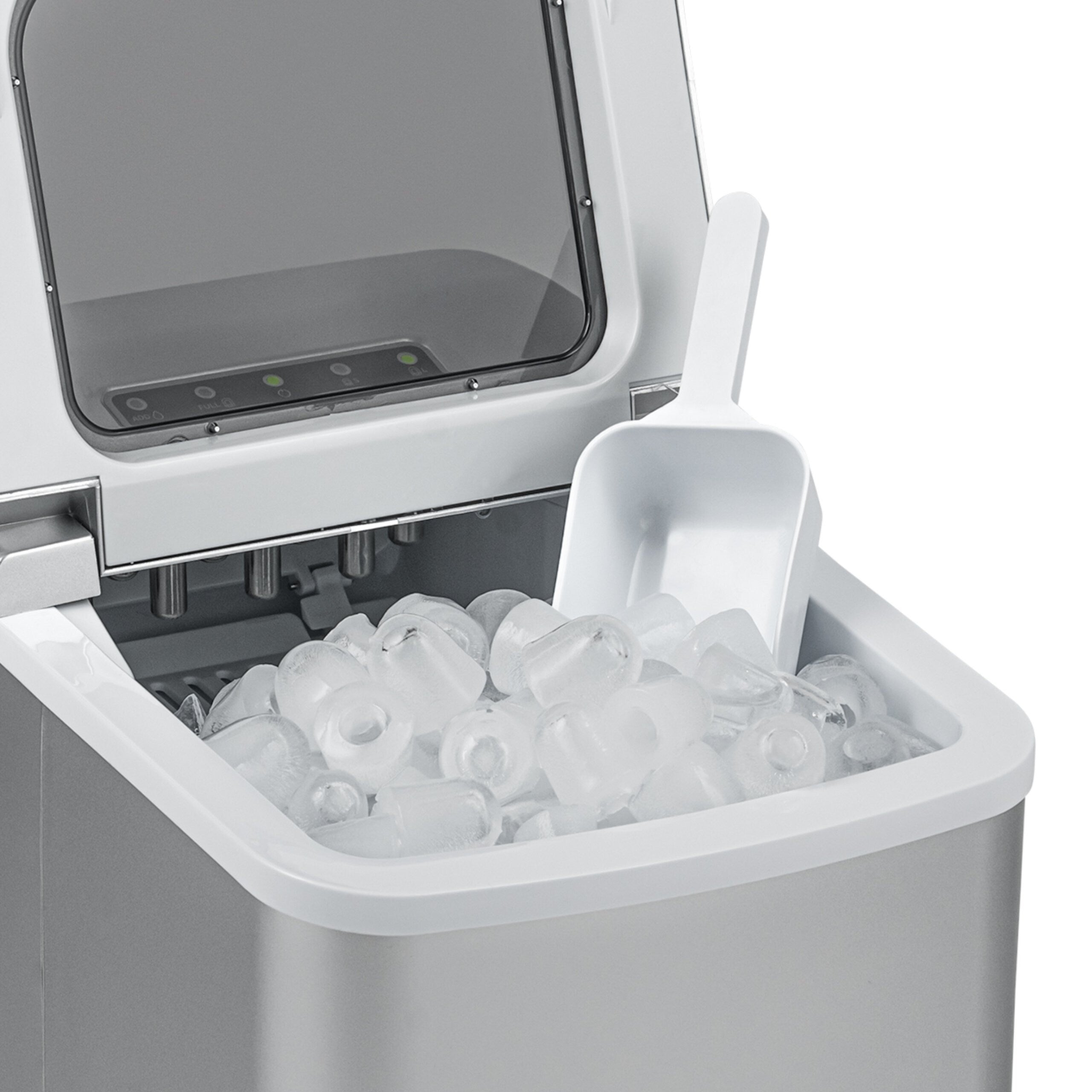 Newair 26 lbs. Countertop Ice Maker, Portable and Lightweight, Intuitive Control, Large or Small Ice Size, BPA Free Parts