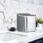 Newair 26 lbs. Countertop Ice Maker, Portable and Lightweight, Intuitive Control, Large or Small Ice Size, BPA Free Parts
