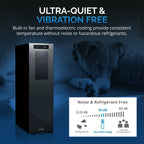 Newair Shadow-T Series Wine Cooler Refrigerator, 18 Bottle Dual Temperature Zone, Freestanding, Thermoelectric, Digital Control