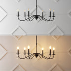 34.75 6-Light Iron LED Chandelier, by JONATHAN Y