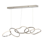 Nordic Luxury Interlocked Stainless Steel LED Chandelier Dining Room Ceiling Light