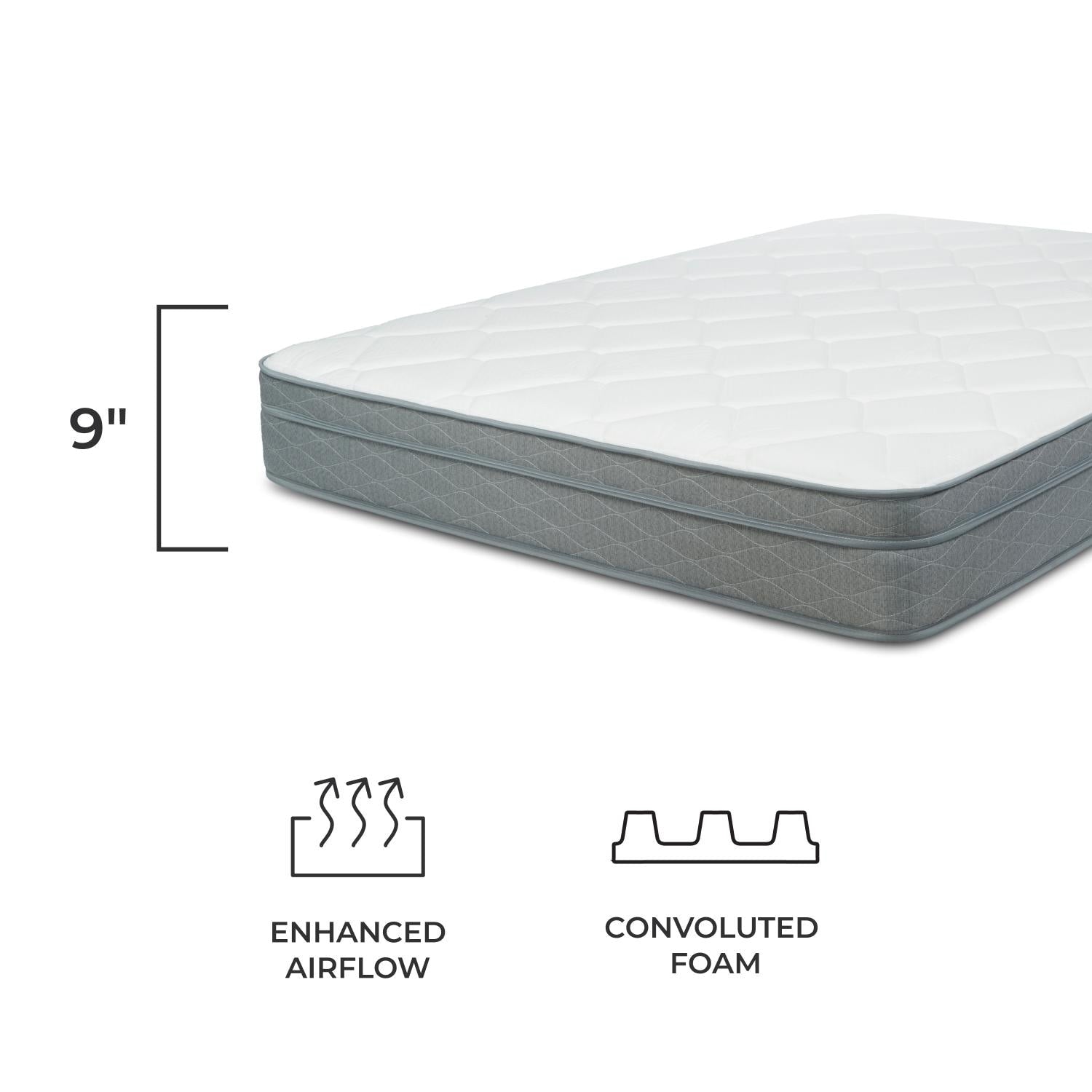 NuForm 9 Medium Firm Eurotop Mattress