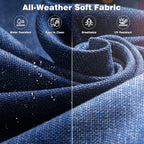 OVIOS 5-piece Patio Wicker High Back Conversation Set