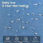 OVIOS 9 Pieces Outdoor Wicker Swivel Chair Set With Fire Table