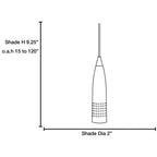 Odyssey LED Bullet Brushed Pendant