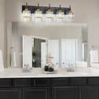 Ora Modern Dimmable Crystal Bathroom Light Fixtures Over Mirror Glam Vanity Lights