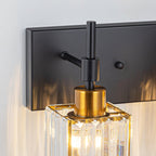 Ora Modern Dimmable Crystal Bathroom Light Fixtures Over Mirror Glam Vanity Lights