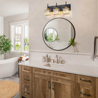 Ora Modern Dimmable Crystal Bathroom Light Fixtures Over Mirror Glam Vanity Lights