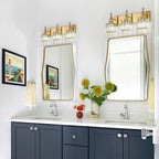 Ora Modern Dimmable Crystal Bathroom Light Fixtures Over Mirror Glam Vanity Lights