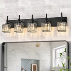 Ora Modern Dimmable Crystal Bathroom Light Fixtures Over Mirror Glam Vanity Lights