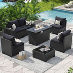 Outdoor Patio Furniture Sets with 4in Thicken Cushion