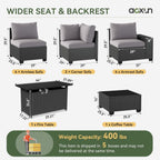 Outdoor Patio Furniture Sets with 4in Thicken Cushion