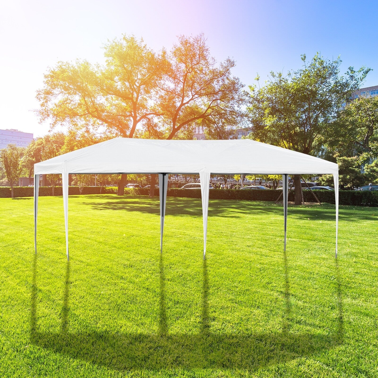 Outsunny Heavy Duty Pop Up Canopy with Sturdy Frame, UV Fighting Roof, Carry Bag for Patio, Backyard, Beach, Garden