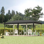 Outsunny Heavy Duty Pop Up Canopy with Sturdy Frame, UV Fighting Roof, Carry Bag for Patio, Backyard, Beach, Garden