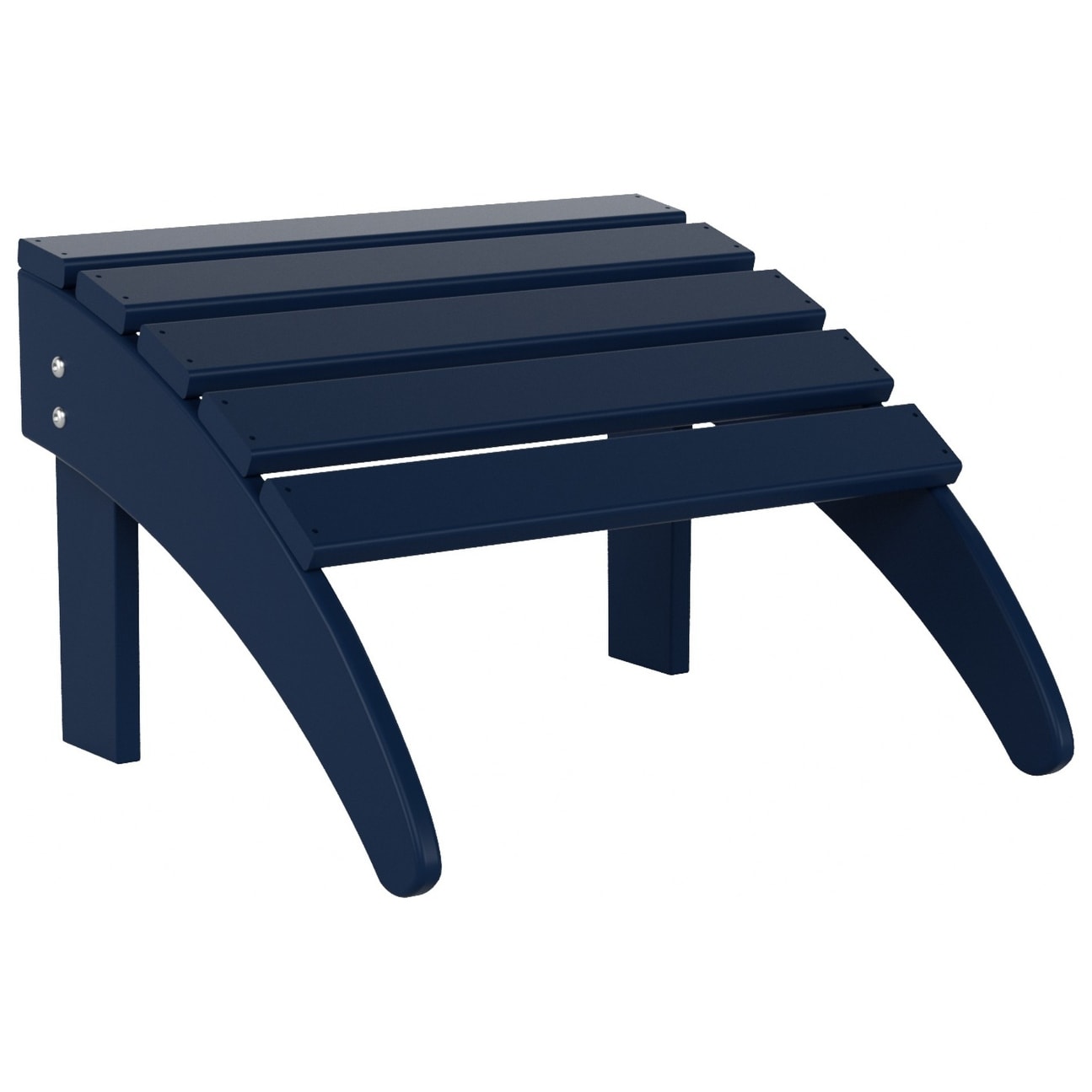 Polytrends Laguna Hdpe All Weather Outdoor Patio Foldable Adirondack Chair With Ottoman (2-Piece Set)