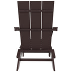 Polytrends Shoreside Modern Eco-Friendly All Weather Commercial-Residential Folding Adirondack Chair