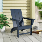 Polytrends Shoreside Modern Eco-Friendly All Weather Commercial-Residential Folding Adirondack Chair