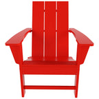 Polytrends Shoreside Modern Eco-Friendly All Weather Commercial-Residential Folding Adirondack Chair