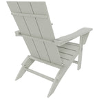 Polytrends Shoreside Modern Eco-Friendly All Weather Commercial-Residential Folding Adirondack Chair