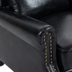 Manual Pushback Recliner Chairs with Nailhead Trim