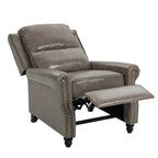 Manual Pushback Recliner Chairs with Nailhead Trim