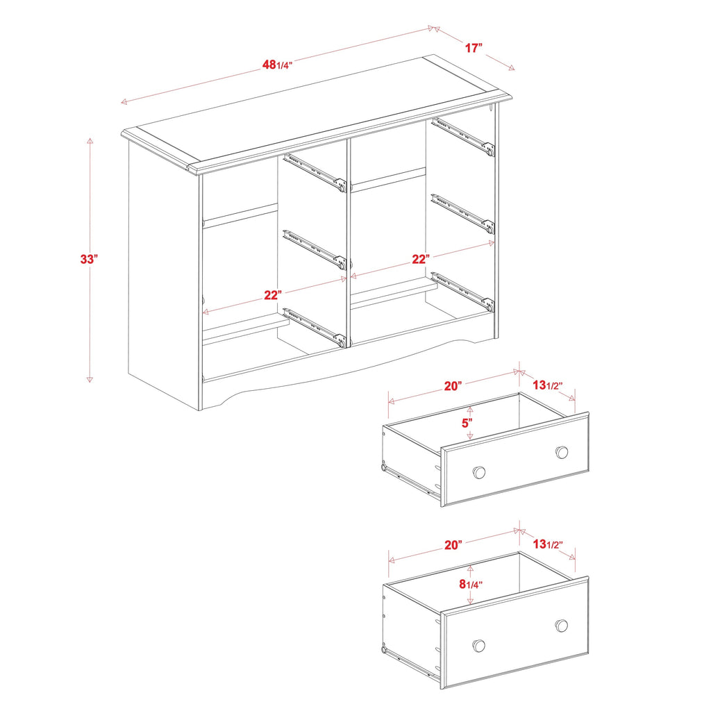 Palace Imports 100% Solid Wood 6-Drawer Dresser