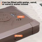 Pellebant 220 lbs Patio Cantilever Umbrella Base with Wheels - N/A