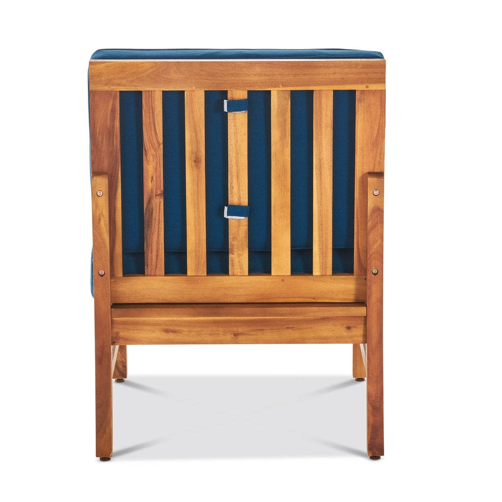 Perla Acacia Wood 7-piece Outdoor Chat Set by Christopher Knight Home