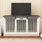 Pet Residence with Iron Tube Reinforcement Stylish & Sturdy Dog Crate