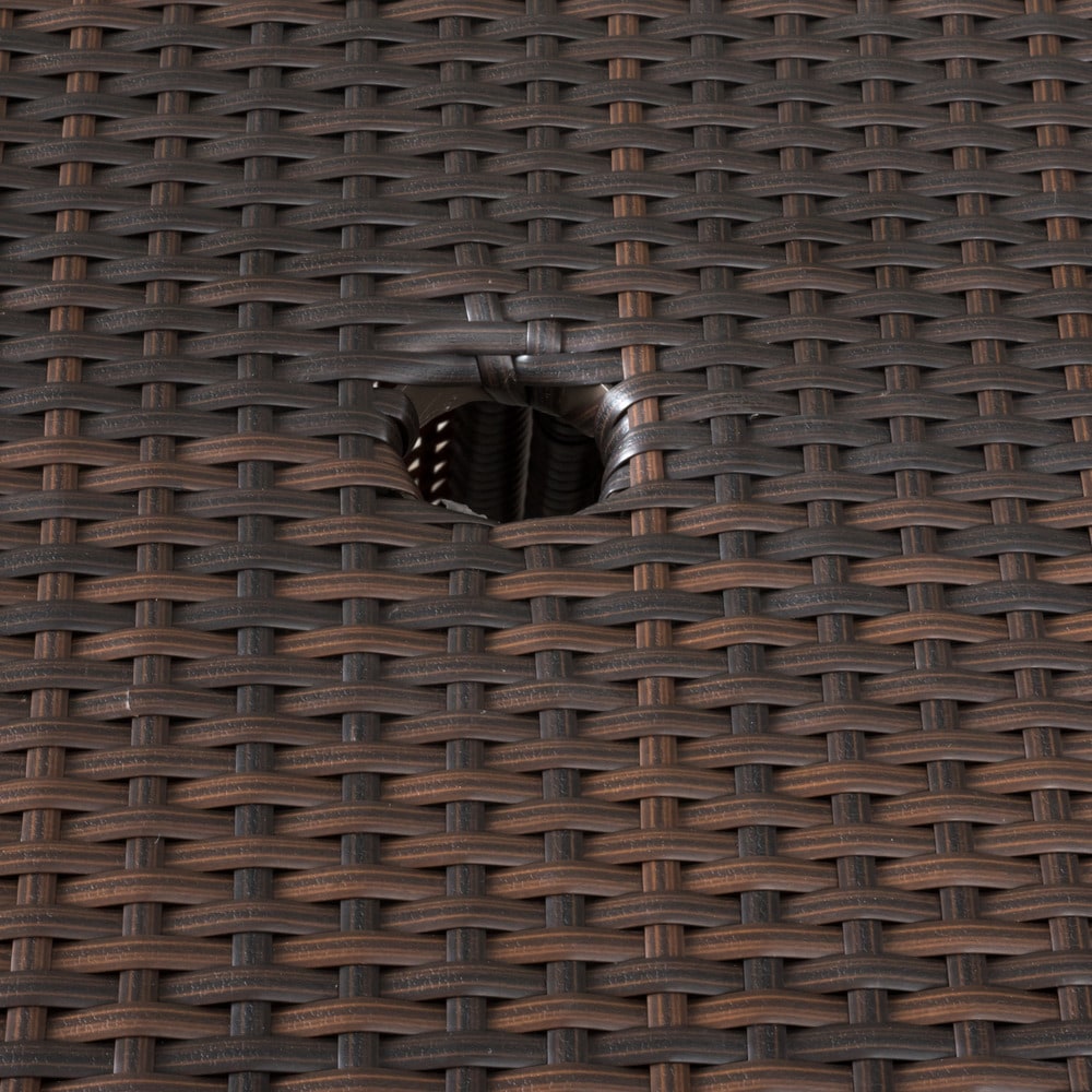 Peterson Outdoor 3-piece Wicker Bistro Set with Cushions by Christopher Knight Home