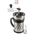 Peugeot 35257 Paris Press Coffee Mill/French Press Combination, Stainless Steel - 3 x 3 x 6 inches