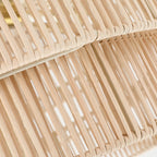 Piersan 5-Light Modern Bohemian Chandelier with Tiered Rattan Shade - 26 in. W