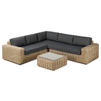 Poly & Bark Puglia Outdoor/Patio Corner Sectional Set with Coffee Table