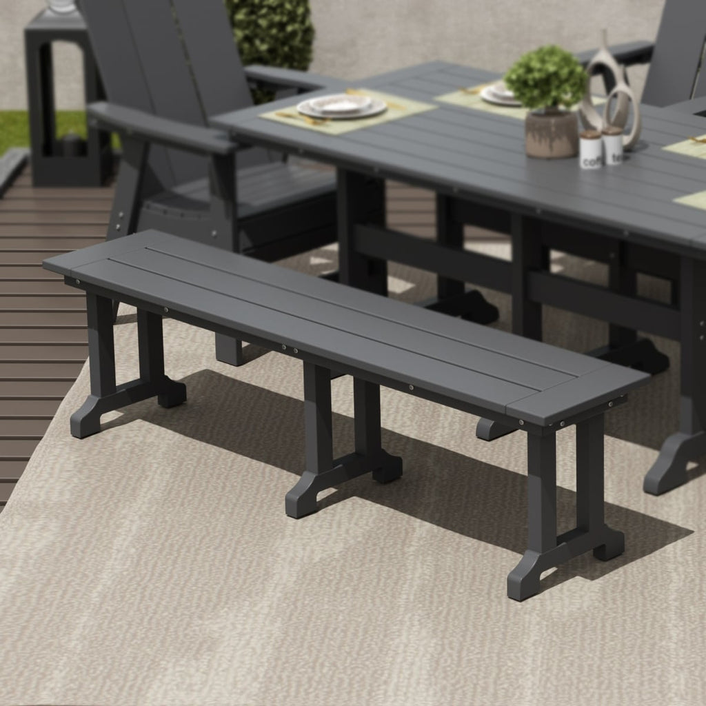 Polytrends Laguna Hdpe All Weather Outdoor Patio 65 Bench