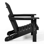 Polytrends Laguna Fade Resistant All Weather Outdoor Patio Folding Adirondack Chair