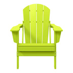 Polytrends Laguna Fade Resistant All Weather Outdoor Patio Folding Adirondack Chair