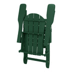 Polytrends Laguna Fade Resistant All Weather Outdoor Patio Folding Adirondack Chair