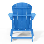 Polytrends Laguna Weather Resistant Outdoor Patio Folding Adirondack Chairs (Set of 4)
