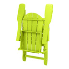 Polytrends Laguna Weather Resistant Outdoor Patio Folding Adirondack Chairs (Set of 4)
