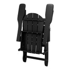 Polytrends Laguna Weather Resistant Outdoor Patio Folding Adirondack Chairs (Set of 4)
