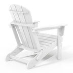 Polytrends Laguna Weather Resistant Outdoor Patio Folding Adirondack Chairs (Set of 4)