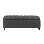 Madison Park Sasha Tufted Top Upholstered Storage Bench
