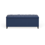 Madison Park Sasha Tufted Top Upholstered Storage Bench