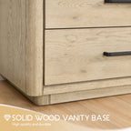 Porto Bath Vanity with White Quartz Stone Top without Mirror