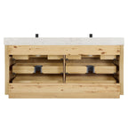 Porto Bath Vanity with White Quartz Stone Top without Mirror