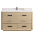 Porto Bath Vanity with White Quartz Stone Top without Mirror