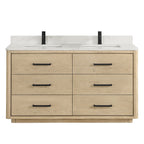 Porto Bath Vanity with White Quartz Stone Top without Mirror