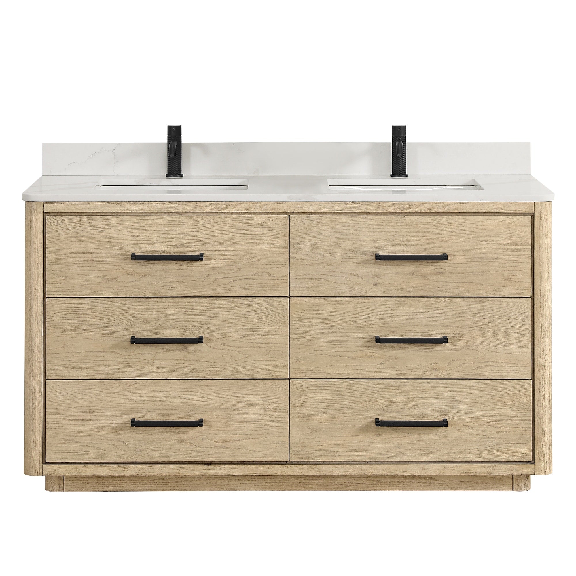 Porto Bath Vanity with White Quartz Stone Top without Mirror